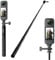150cm/60 Invisible Extended Selfie Stick for Insta 360 X5 X4 Action Cameras, 1/4 Extended Monopod Pole, Upgraded Aluminum Alloy, Ultra-Smooth Telescopic Design for Professional Sports Photography