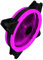 Tofficu 1Pc Computer Fan Mute LED Cooling Fan for Desktop Double Aperture Design Stylish Purple Case Fan Low Noise Operation for Enhanced Performance