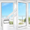 Kit Sellado Ventana Aire Acondicionado Portátil, 400cm Dual Cremallera Cubierta Aislante Termico Ventanas Aire Acondicionado Bloquea El Aire Caliente