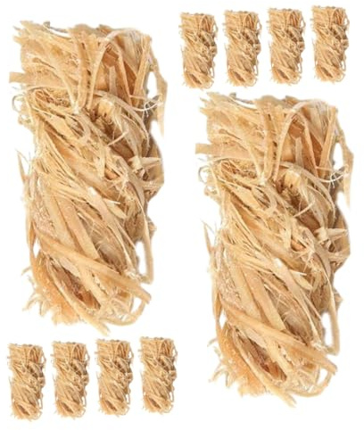 Gatuida 12piezas Iniciador Fuego Sicliconado Natural De Cera y Madera para Barbacoa Chimeneas y Supervivencia Al Aire