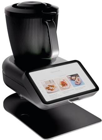 Wundermix – KitchenSlider® H Echtholz-Gleitbrett für TM7 (Schwarz) | Müheloses Verschieben mit Teflongleitern, standsicher dank Gummistopper, Made in Germany, Echtholz Premium-Qualität