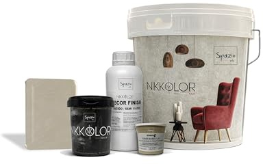 Nikkolor Mikrozement-Set 8 m² für Böden und Wände - Matt Finish - 10 | Für Böden und Wände, 10