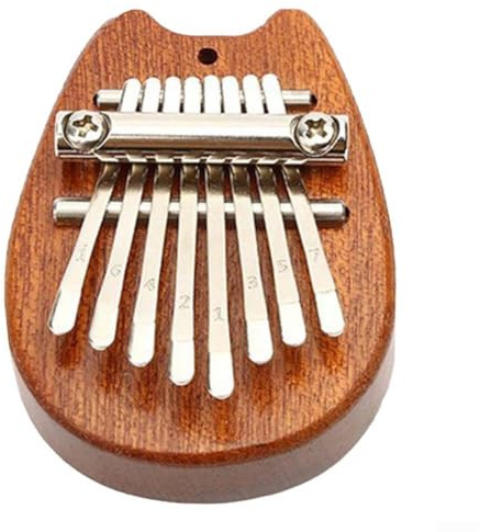 Spirited Away Tragbare Spieluhr aus Holz mit 8 Tasten für Mini-Kalimba-Daumenspieler, für Musikliebhaber und kreatives Spielen