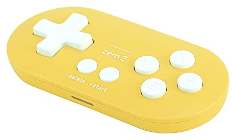 Cocoarm Mini Gamepad Bluetooth, Gamepad Wireless ABS con Maniglia Nuda da 20 G, Batteria da 180 MAh, modalità Tastiera Ingresso X Ingresso D, Controller Portatile per Telefono Cellulare PC (YELLOW)