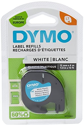 Dymo S0721610 Schriftband Plastik 12mm 91201 4m weiß
