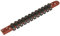 Sealey Ak3812 Socket Retaining Rail with 12 Clips 3/8Sq Drive