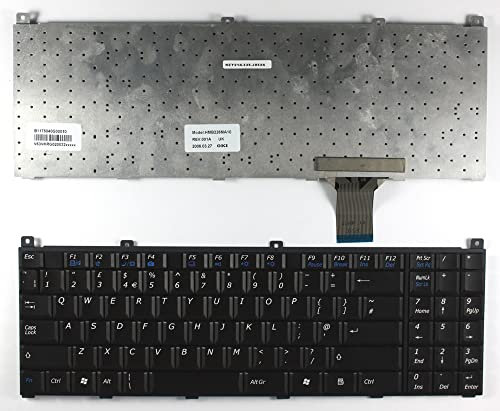 Keyboards4Laptops Reino Unido Negro Teclado para Ordenador portátil Compatible con Medion B1175040G00010