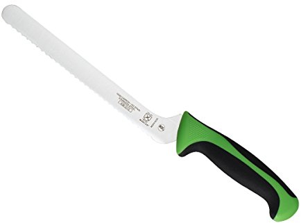 Mercer Culinary Millennia Color Handle Cutlery 8 Offset Bread Knife (Wavy Edge) Green