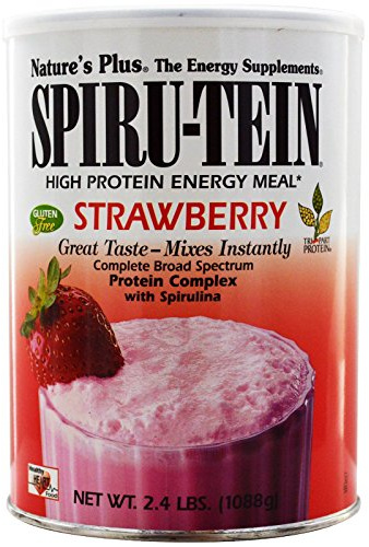 NaturesPlus, Spiru-Tein, High Protein Energy Meal, Strawberry, 2.4 lbs (1088 g)