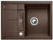 BLANCO METRA 45 S Compact – Fregadero Rectangular de Granito para Armarios Bajos de 45 cm de Ancho – Con Escurridor Reducido – Acabado SILGRANIT – Marrón – 519581