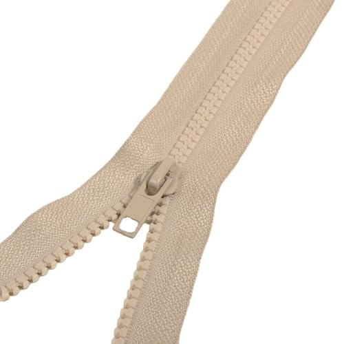 Cerniera lampo, 55 cm, colore: beige