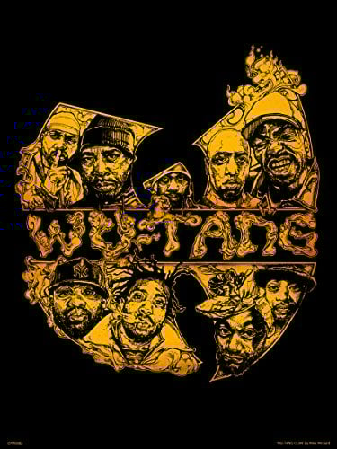 onthewall Wu-Tang OTW0082d Poster Kunstdruck (OTW0082) Weiß, 30 x 40 cm