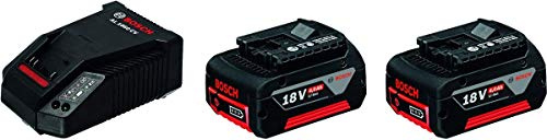 Bosch Professional Akku-Starter-Set 2 x GBA 18 V 4,0 Ah M-C plus AL 1860 CV Schnellladegerät, 1 Stück, 1600A002F8
