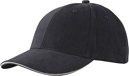 Myrtle Beach 6 Panel Sandwich Cap in Kontrastfarben MB024, Farbe:Graphite/Light Grey;Größe:One Size