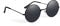 Komonee Lennon Style Black Flat Lens Round Retro Classic Sunglasses Vintage Hippy Tea Shades Unisex Steampunk UV400 Protection