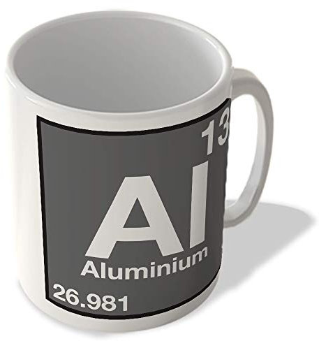 McMug - (13 Aluminium - Al - Periodic Table Mug, Ceramic, 11fl.oz.