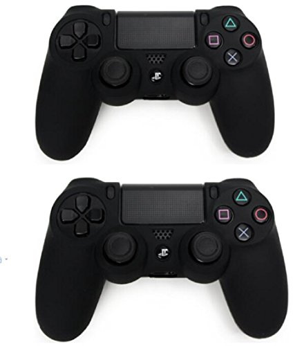Carcasa de silicona suave para mando Sony PlayStation 4 PS4 negro BL+BL talla única