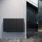 ELEGANT Paneelheizkörper Horizontal 630 x 1001 mm Anthrazit Badezimmer/Wohnraum Doppellagig Horizontal Heizkörper Badheizkörper Design Flachheizkörper