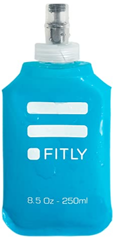 FITLY Gourde Souple Pour Sac D'hydratation De Course - Idéal pour Le Running, Vélo, Randonnée - Bouteille D'eau Pliable pour Utilisation en Extérieur - Flasque souple pour l'hydratation