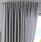 Vorhang Verdeckte Schlaufen Cationic »JENA« HxB 250x300 cm Silber Blickdicht Leinen Optik Gardine Meliert Gardinenband mit Raffhalter, 2019037