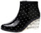 Stivali da Pioggia Zeppe da Donna Pioggia a Tubo Corto Scarpe da Acqua Impermeabili Antiscivolo (38 EU,Bianca)