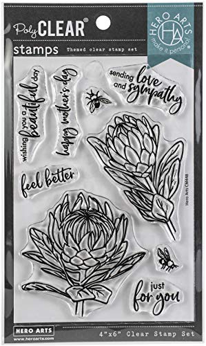 Hero Arts Clear STMP FLW, Protea Flowers