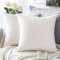 Artscope 2er Set Kissenbezug Einfarbig Wurfkissenbezug, Leinen Kissenbezüge Moderne Dekokissen Kissenhülle Set Kissen Fall für Sofa Auto Schlafzimmer Zuhause Dekor 16x16 Zoll 40x40cm Weiß