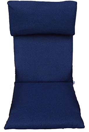 POÄNG PELLO Kissen/Polster für Schaukelstuhl mit hoher Rückenlehne Dicke 8 cm Größe 57 x 50 cm Material Hochwertiger Möbelstoff (Marine)