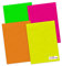 itenga Fotokarton 10 Blatt A4 300 g/qm - Tonpapier Tonkarton Druckerpapier Bastelpapier Bogen durchgefärbt zum kreativen Gestalten und Basteln (neon)