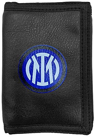 Inter Portafoglio a Strappo in PU Prodotto Ufficiale Official Merchandising, Nero
