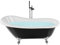 Baignoire Vintage Acrylique 1700 x 760 mm Autoportante avec Pieds Noire Cayman