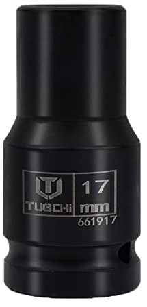 XRMXF 17 mm Douilles à Choc Multidents 3/4'' Douilles 12 pans Douille à Puissance Insert de Clé à Douille (Longueur : 80 mm)