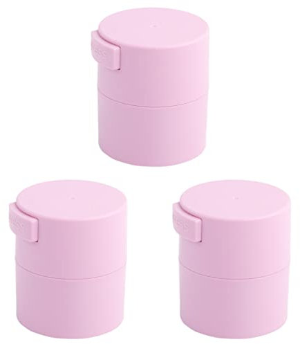 FRCOLOR 3pcs Eyelash Extension Case Sealed Storage Jar for Glue Makeup Tools Capacity Portable Family Travel