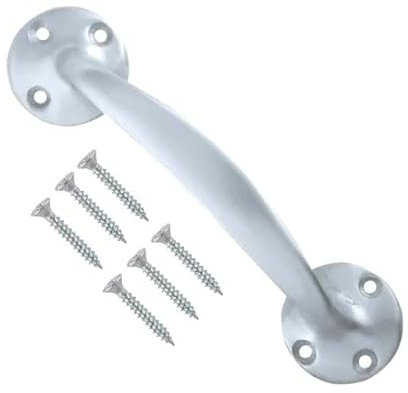 TERF® Heavy Duty Traditional Vintage Style Bow Door Pull Handle Aluminium 150mm (6 inch) Including Fixing Screw for Kitchen Cupboard Cabinet Drawer Door Pull Handle - Pack of 1