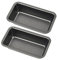 Ferleiss 2 x Brotformen zum Backen Karbonstahl, Kastenform, Toastform, Kuchen, Kasten, Brot, Backform, Backform