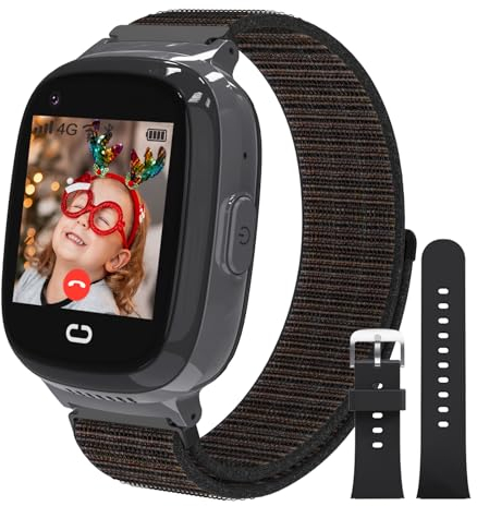 Orologio Smartwatch per Bambini, GPS 4G Telefono Smartwatch Intelligente per Ragazza e Ragazzo con Video Chiamata, Bluetooth, Musica, WIFI, Fotocamera, SOS, Smart Watch Bambini 5-12 Anni Regalo