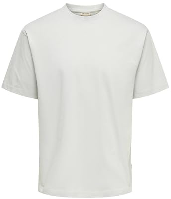ONLY & SONS Herren Onsfred RLX Tee Noos T-Shirt, Mirage Gray, M EU