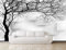 Papier Peint Panoramique 3D Arbre À Brindilles Noir Et Blanc Papier Peint 3D Intissé Moderne Décoration Murale