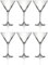 Cristal D'arques Martini Cocktail Glasses - Set of 6 - Height 18.8 x Width 12cm, 300ml