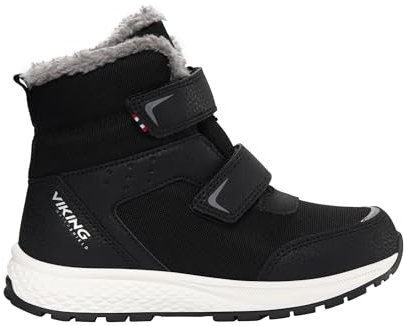 Viking Unisex Kinder Equip Warm Wp 2v Snow Boot, Black Grey, 33 EU