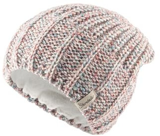 Sterntaler Strickmütze mit Effektgarn - Mädchen Mütze mit tollem Strickmuster - Kinder Mütze, gefüttert mit weichem Baumwollfleece - Warme Beanie - bunt, 51