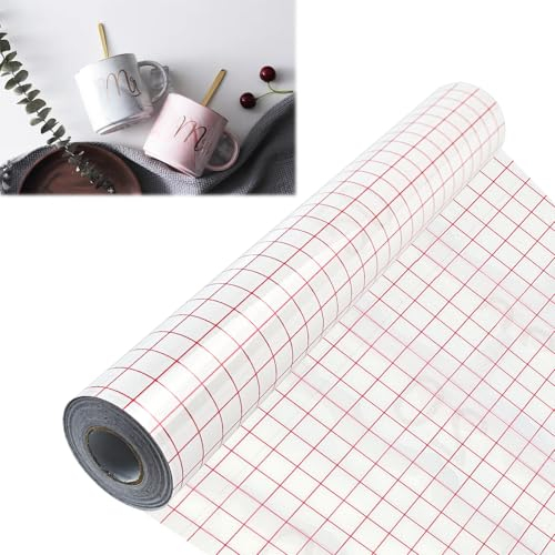 NAROSEBE Vinilo Transfer 30,5 x 1000 Cm Vinilo Transferencia Adhesivo Cinta Transferencia Vinilo Papel De Transferencia Para Vinilo Rollo Papel Transfer Vinilo Adhesivo Lámina Transferencia Para Vaso