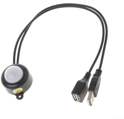 ABS USB 5V-24V Kupfer Sicherheitsmonitore Kameras Automatischer Lichtsensor Schalter, 17 x 10 x 3 cm, für Auto-LED-Atmosphäre Lichter