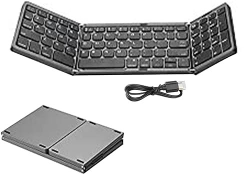 Clavier pliable,Clavier pliable,Clavier multidispositif pliable à trois - Petit clavier multilingue multilingue pour tablettes et smartphones