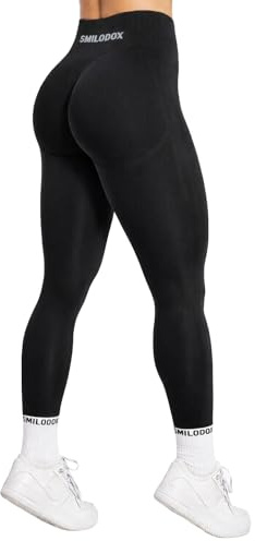 SMILODOX Leggings Damen Booty Scrunch Cetrina, High Waist Seamless Sporthose, Push-up Booty Leggins Blickdicht, Yogahose Damen für Sport Yoga Fitness Gym Workout