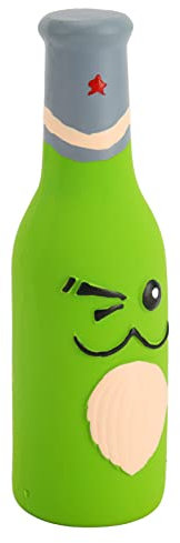 Jouet pour Chien en Forme de Bouteille d'eau, Jouets pour Chiens pour Mâcheurs Agressifs, Portable, Sûr, Bouteille de Vin Souple, Jouets pour Chiens, Jouets en Latex Flexibles,