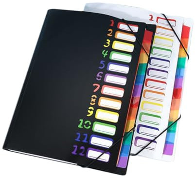 Tofficu 2stücke Dokumentenorganizer Fächern Erweiterbarer Akkordeon-ordner Für Büro Und Schule Praktische Aktenfächer Für Rechnungen Und Dokumente