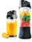 Portable Blender, Cordless, 24oz. Vessel, Personal Blender-for Shakes & Smoothies, BPA Free, Leakproof-Lid & Sip Spout, USB-C Rechargeable & Self Cleaning - Travel Blender with 6 Sharp Blade, Black