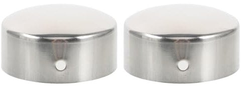 STOBOK 2pcs Handrail End Caps, 50mm Inner Diameter Round Handrail End Caps Staircase Steps Hand Rail End for Banister Handrail Bracket Accessory