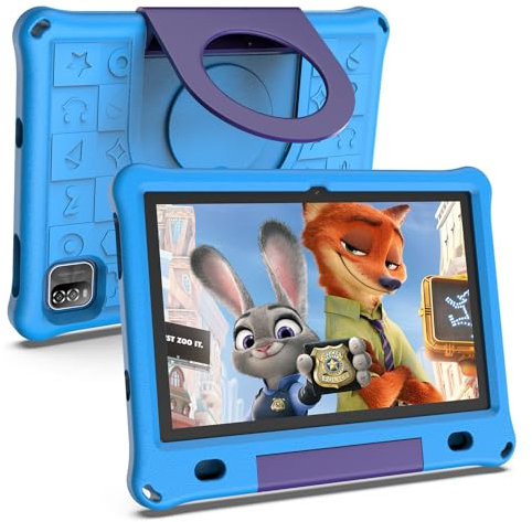 VASOUN Kids Tablet 10 inch, Android 15 Tablets for Kids with 6GB RAM and 64GB ROM, 6000 Mah, Tablet PC with Time Limits, Age Filters, Parental Controls, 5G WIFI, Bluetooth(Blue)